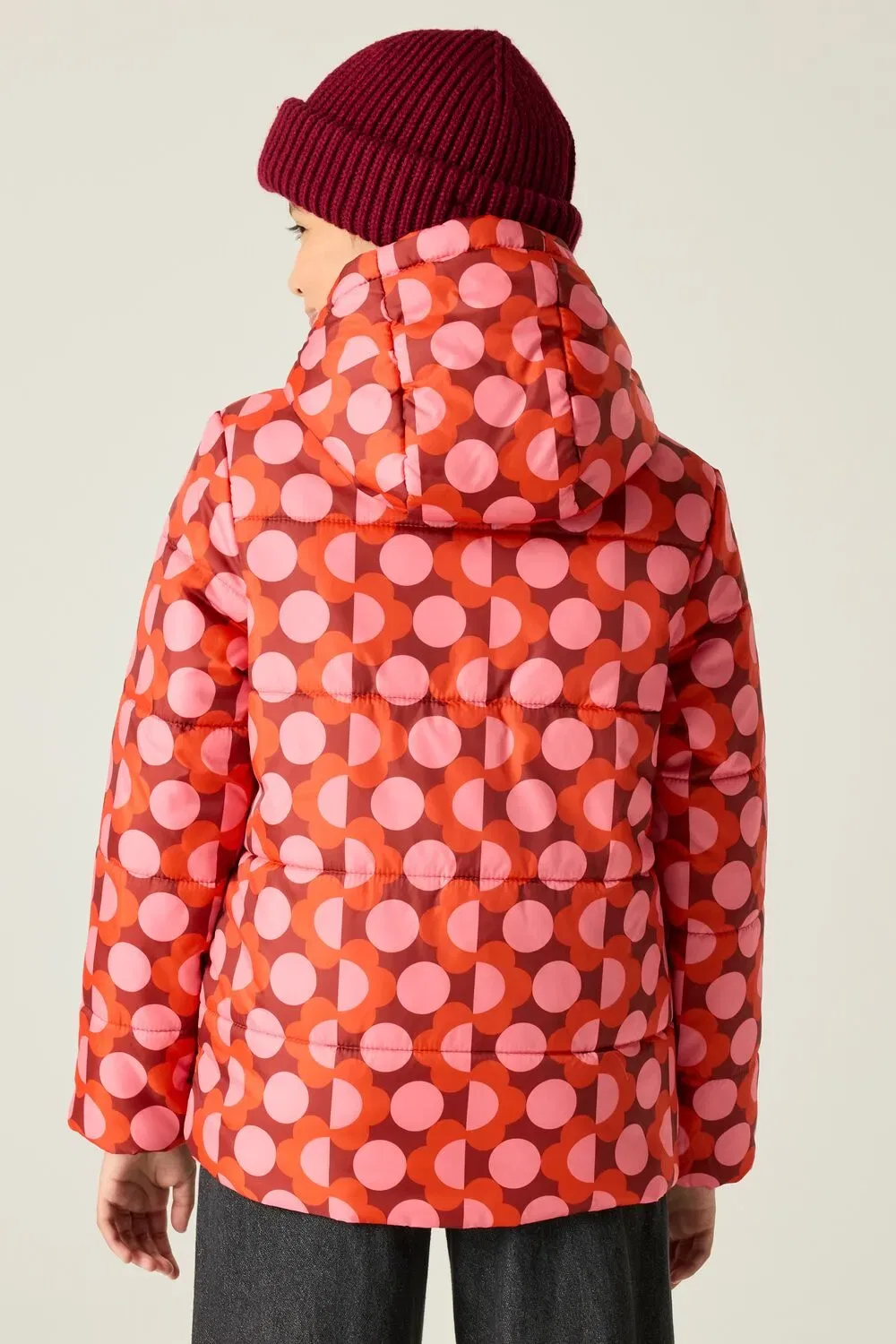 Детская куртка с принтом Orla Kiely, Regatta, темно-красный — фото 2