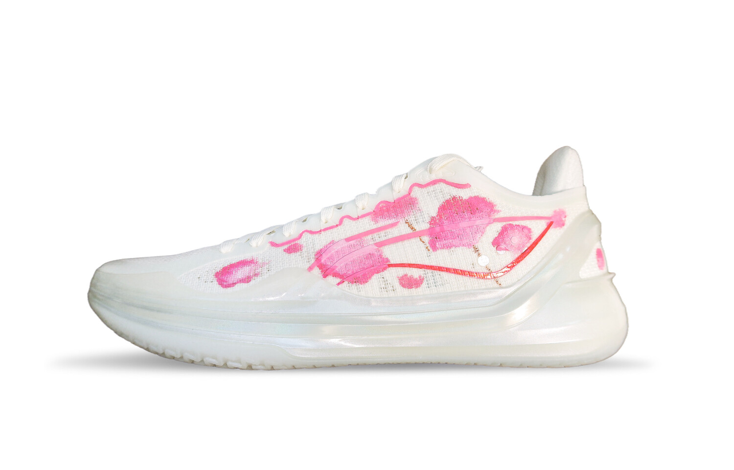 

Баскетбольные кроссовки Liren 3 V2 Basketball Shoes Unisex Low-Top White/Pink Lining