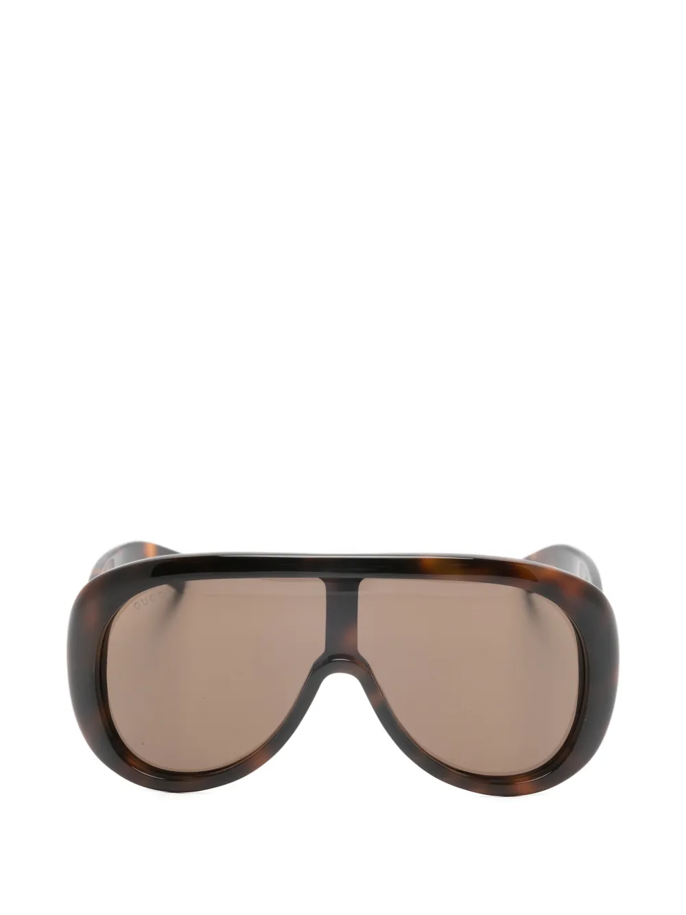 

Геометрические солнцезащитные очки в стиле "черепаховый панцирь" Gucci, коричневый