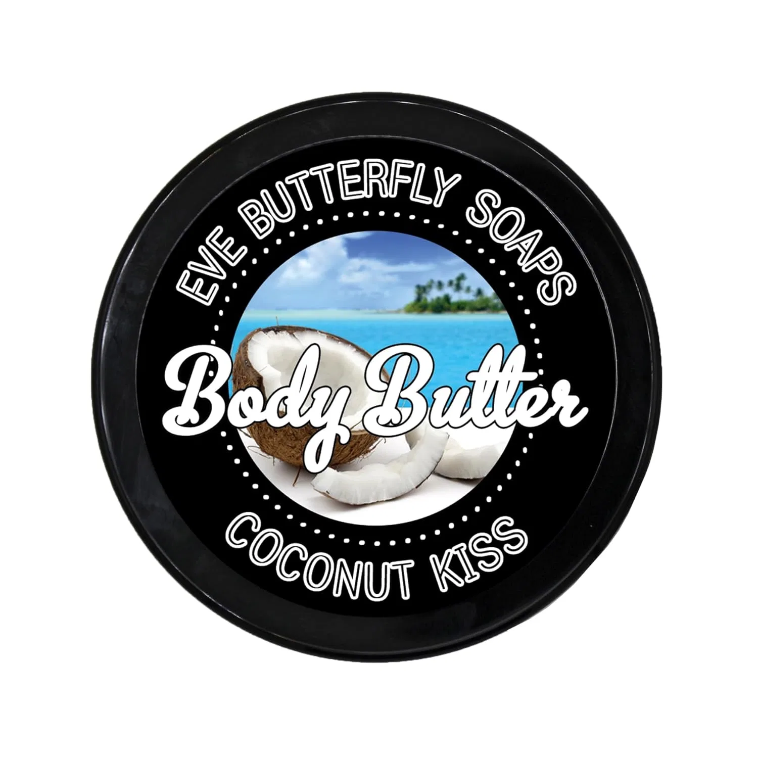 Масло для тела «Coconut Kiss» с ароматом кокоса и бурбонской ванили Evebutterflysoaps