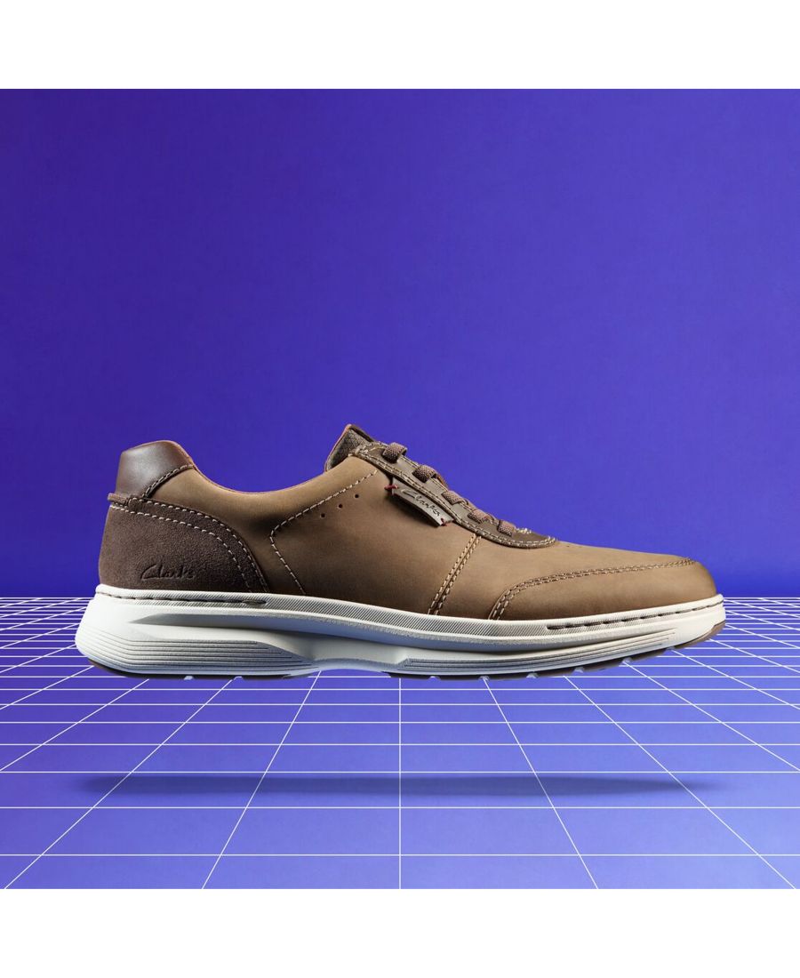 Мужские повседневные кроссовки Craftwell на шнуровке Clarks, Beeswax leather — фото 4