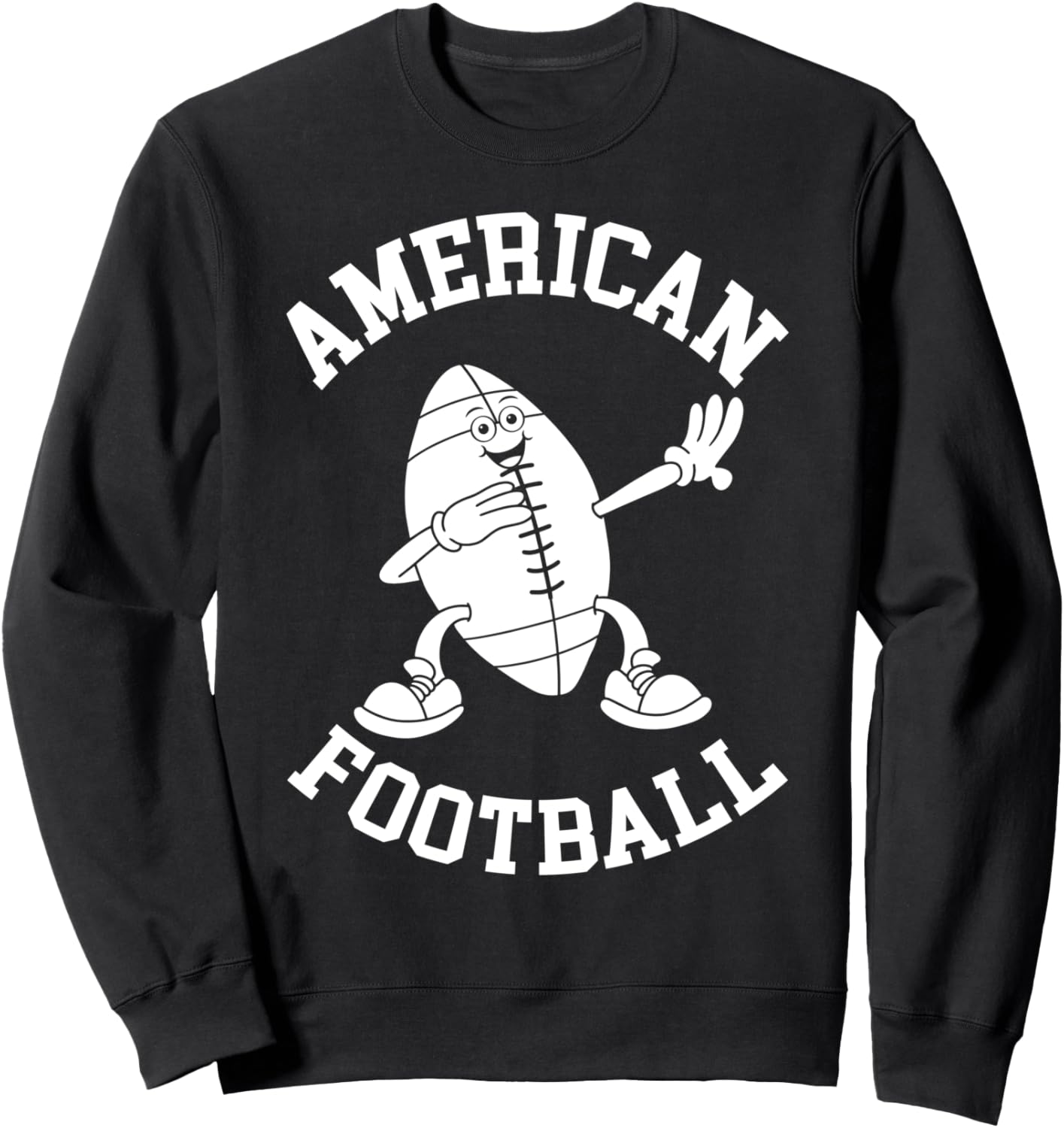 

Футболка с забавным принтом в виде мяча для американского футбола Funny Football Designs, черный