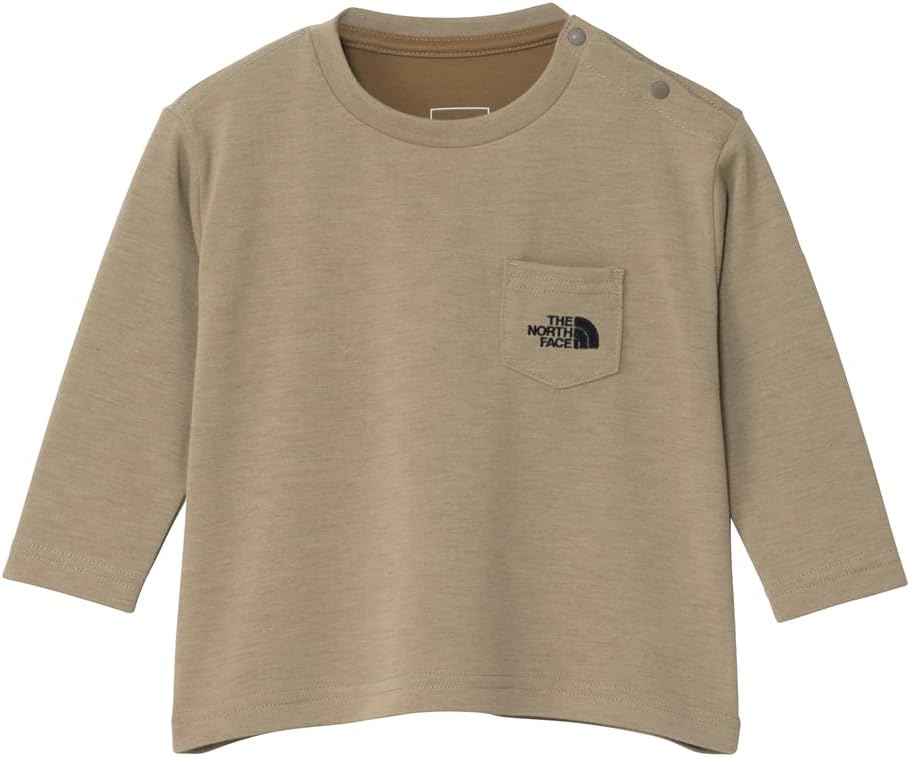 

Детская футболка с длинным рукавом The North Face для малышей, с капюшоном, для защиты от жары, хаки