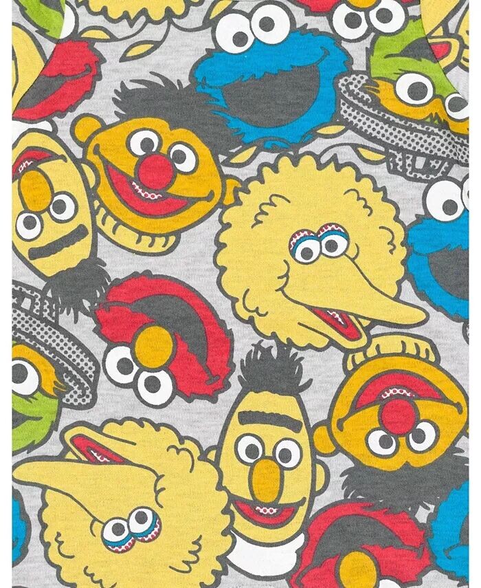 Комбинезон Elmo Cookie Monster Bird для маленьких мальчиков и шляпа-ведро от солнца для новорожденных до Sesame Street, мультиколор — фото 3