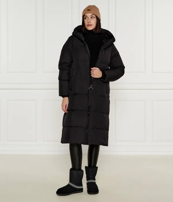 Кожаные зимние ботинки классические короткие полумесяц Ugg, черный — фото 2