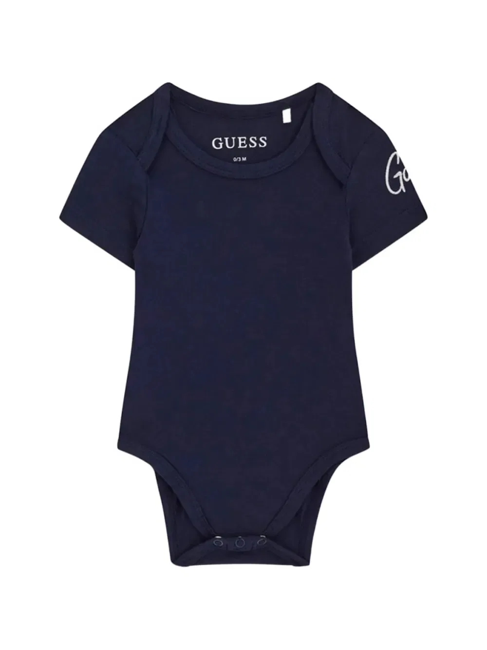 Комплект детского комбинезона в полоску Guess Kids, синий — фото 2