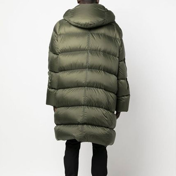 Пуховик мужской зеленый Rick Owens, зеленый — фото 4