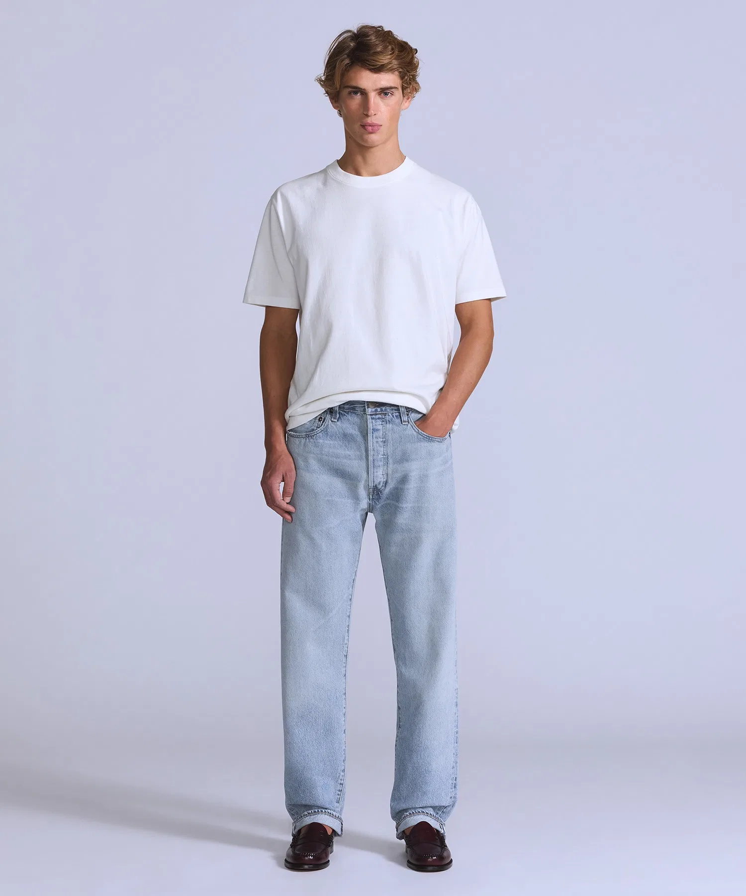 Джинсы Levi's BLUETAB™ 1980-х годов, модель 501® ORIGINAL, светло-индиговый цвет, СДЕЛАНО В ЯПОНИИ. — фото 2