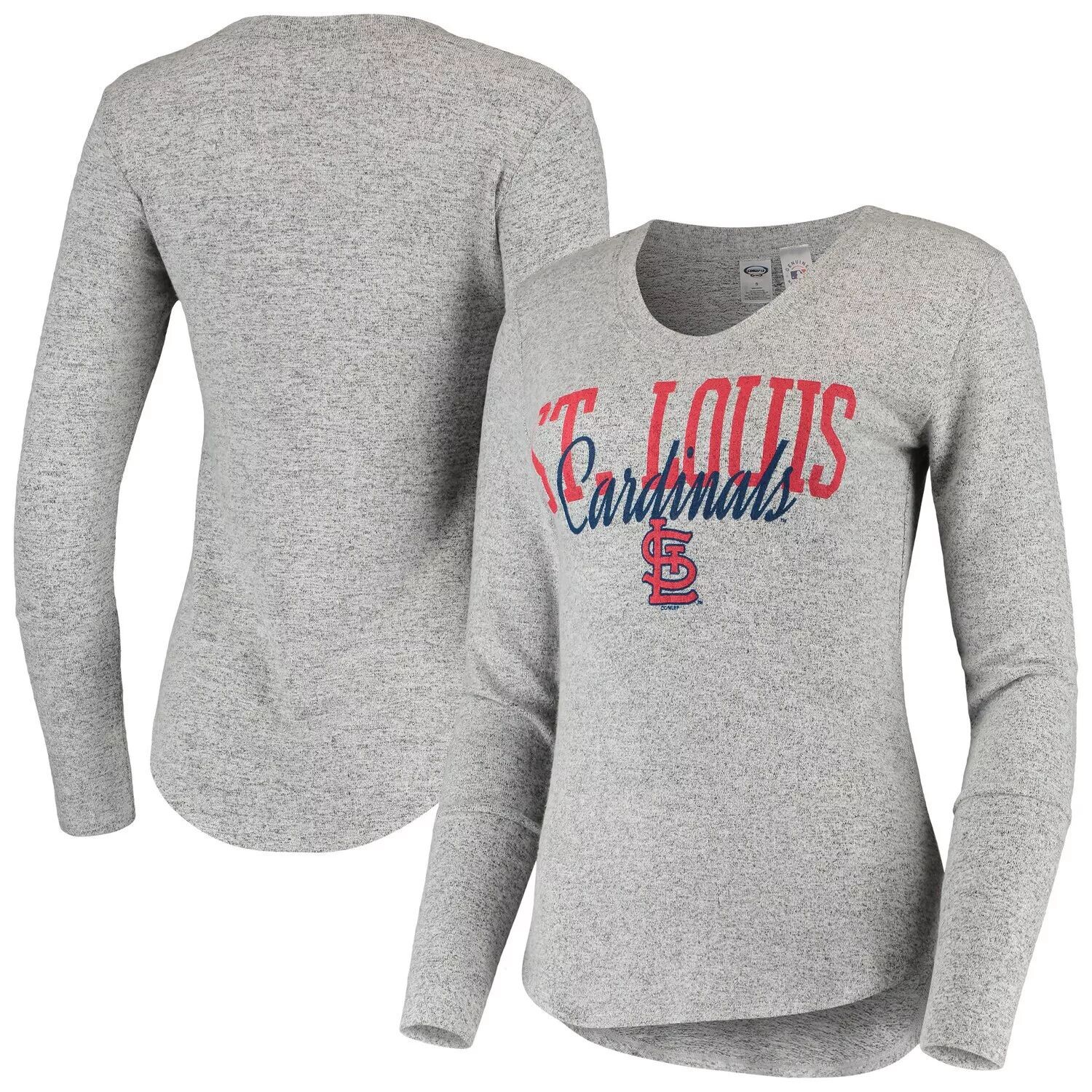 

Женская серая футболка Concepts Sport с длинными рукавами St. Louis Cardinals Tri-Blend, Серый, Женская серая футболка Concepts Sport с длинными рукавами St. Louis Cardinals Tri-Blend
