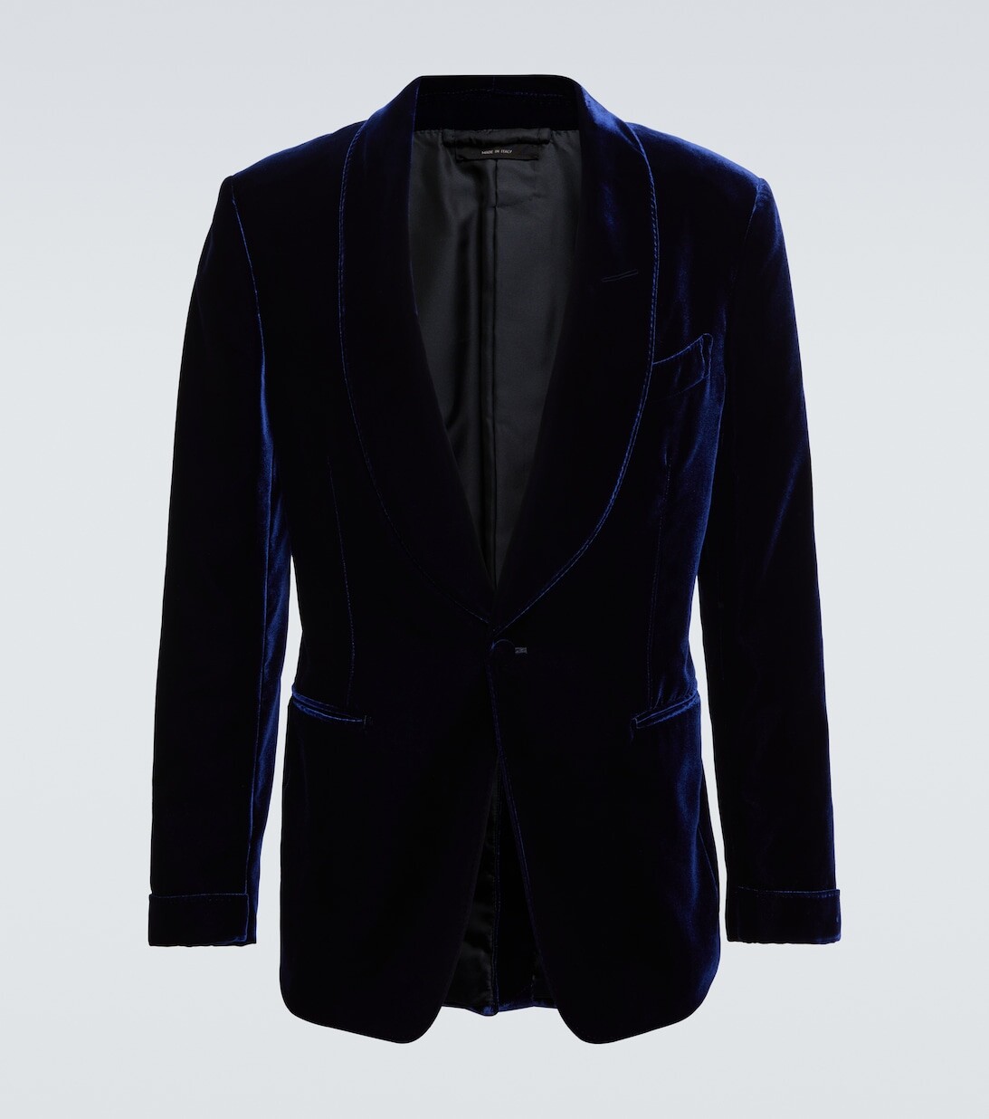 

Бархатный блейзер Shelton Tom Ford, синий