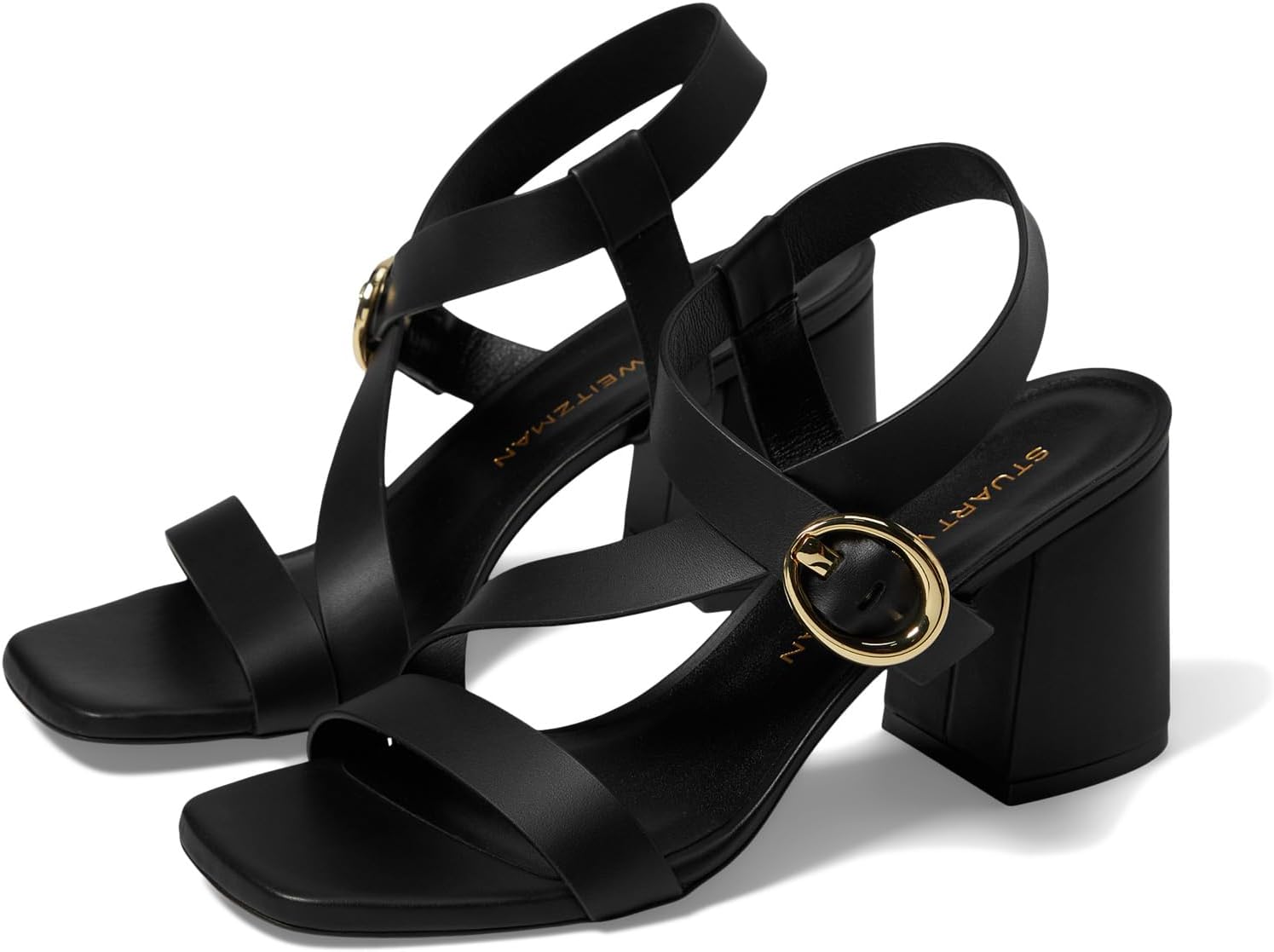 Сандалии Stuart Weitzman Benni 75 Sandal, черный