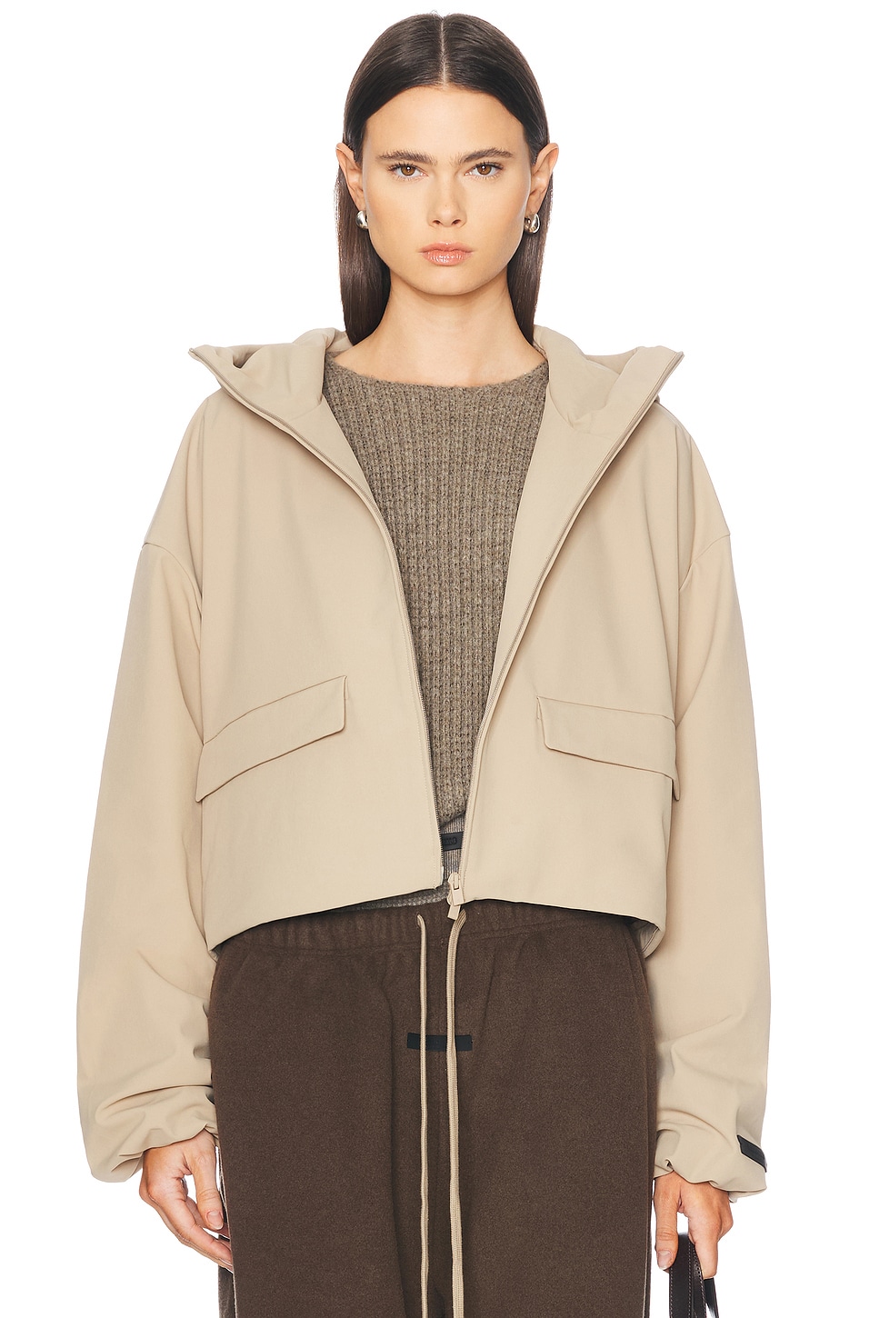 

Капюшон-анорак Fear Of God Essentials, Desert Sand