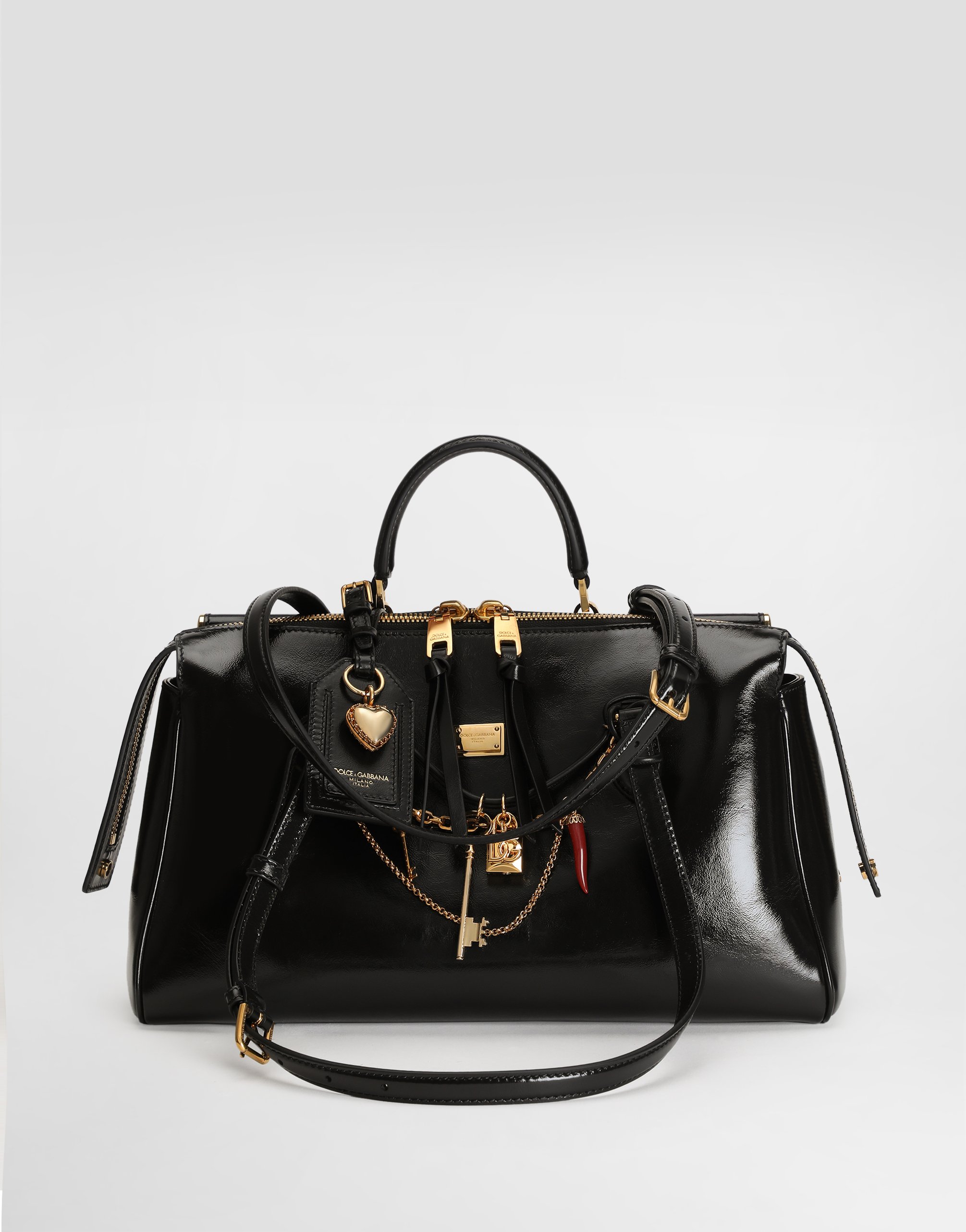 Сумка vittoria из телячьей кожи Dolce & Gabbana, мультиколор — фото 2