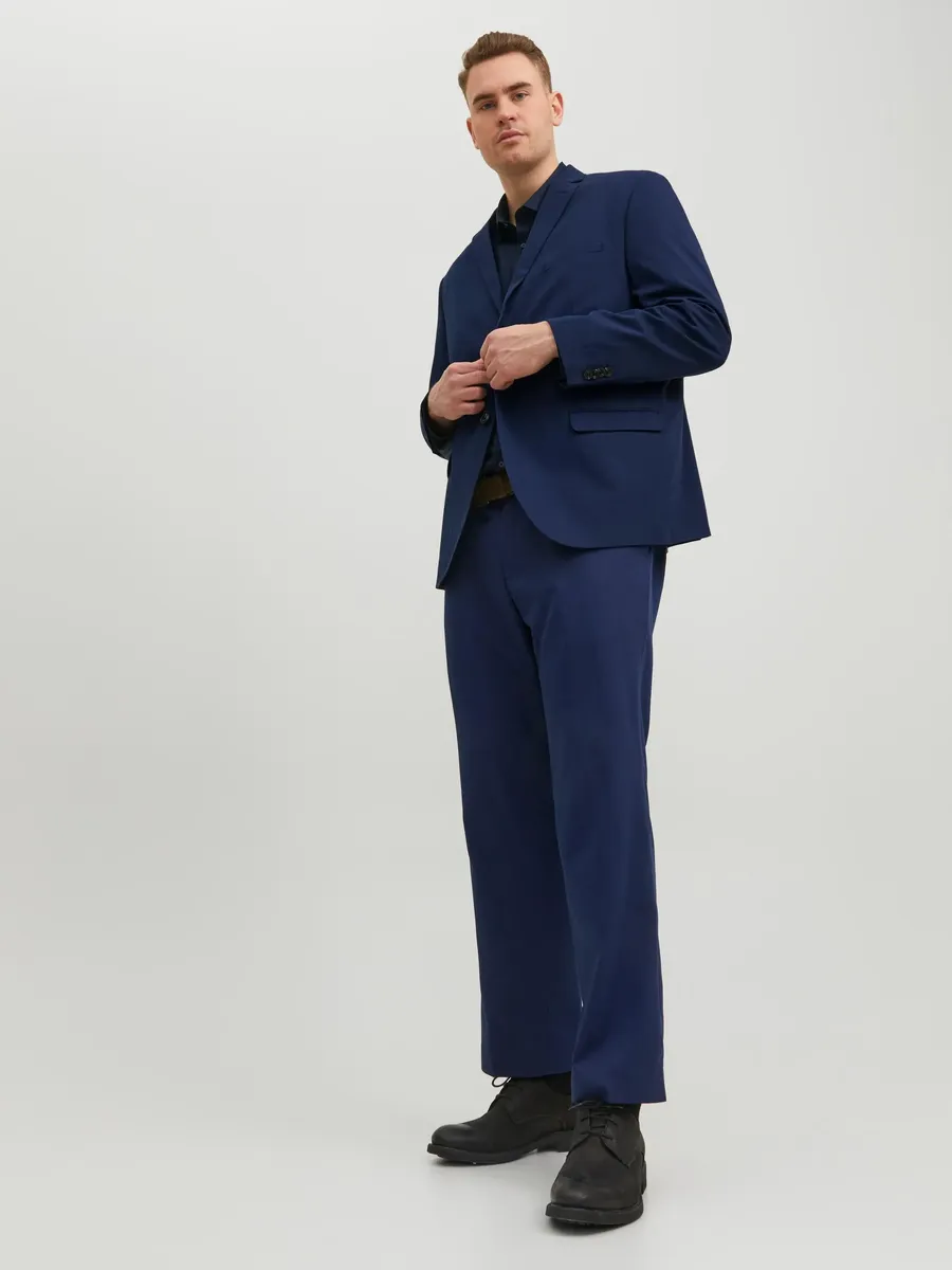 

Костюм Jack & Jones PlusSize "JPRFRANCO SUIT NOOS PLS" (2 предмета), облегающий крой, синий