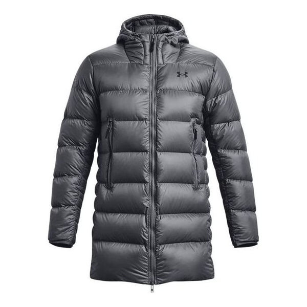 

Куртка storm armour down parka 'dark grey' Under Armour, серый