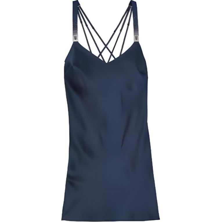 

Victoria's Secret Женская ночная сорочка из велюра голубого цвета