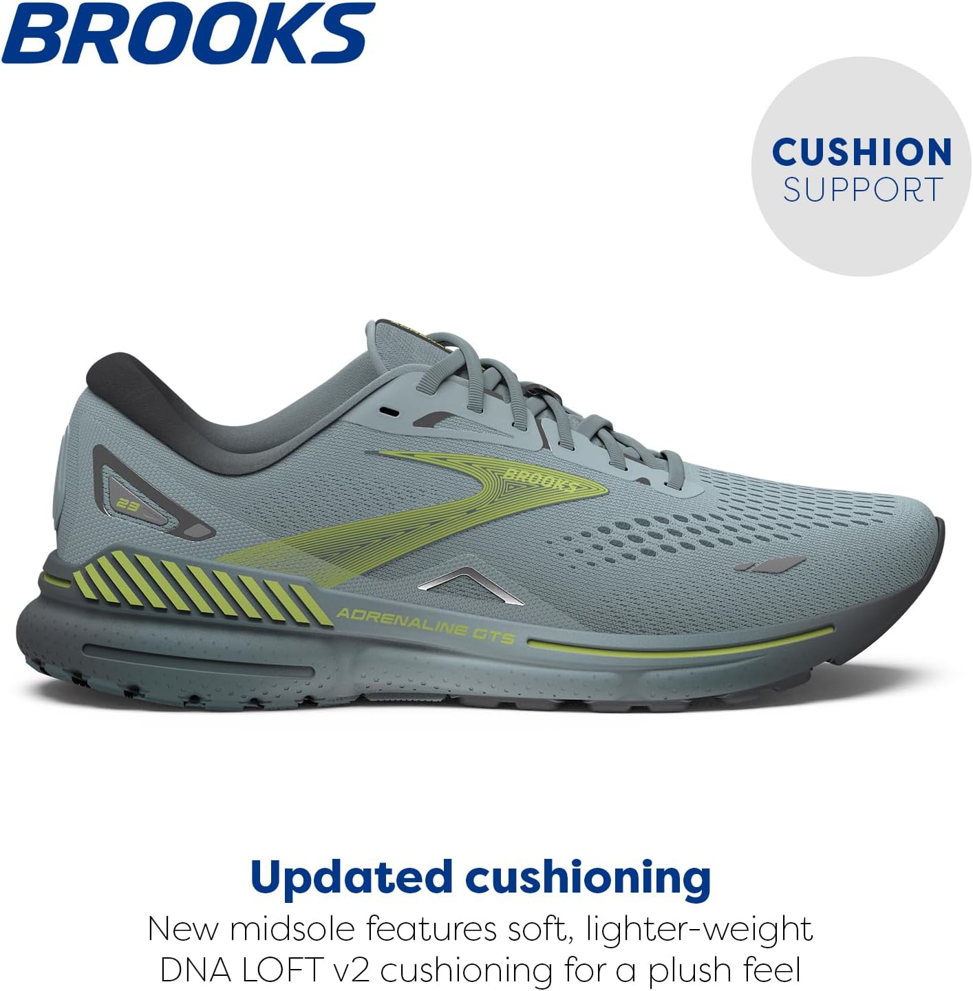 Мужские беговые кроссовки Brooks Adrenaline GTS 23 с поддержкой, синий — фото 2