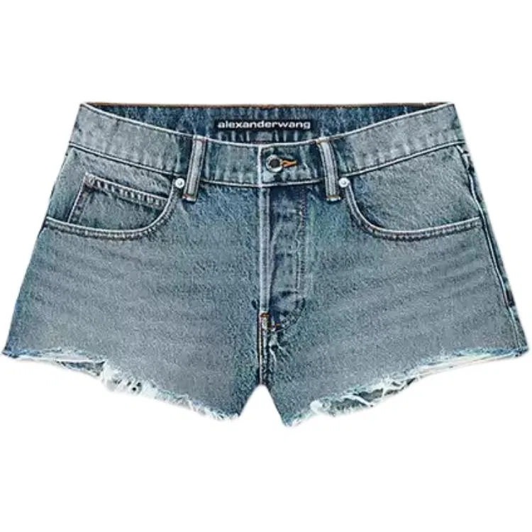 Джинсовые шорты Alexander Wang Vintage Light Indigo