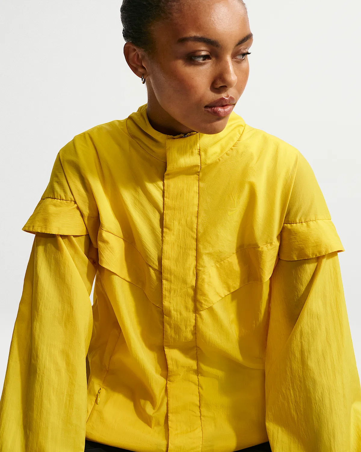 Женская свободная куртка Serena Williams Design Crew, Saffron Quartz/Life Lime/Saffron Quartz — фото 3