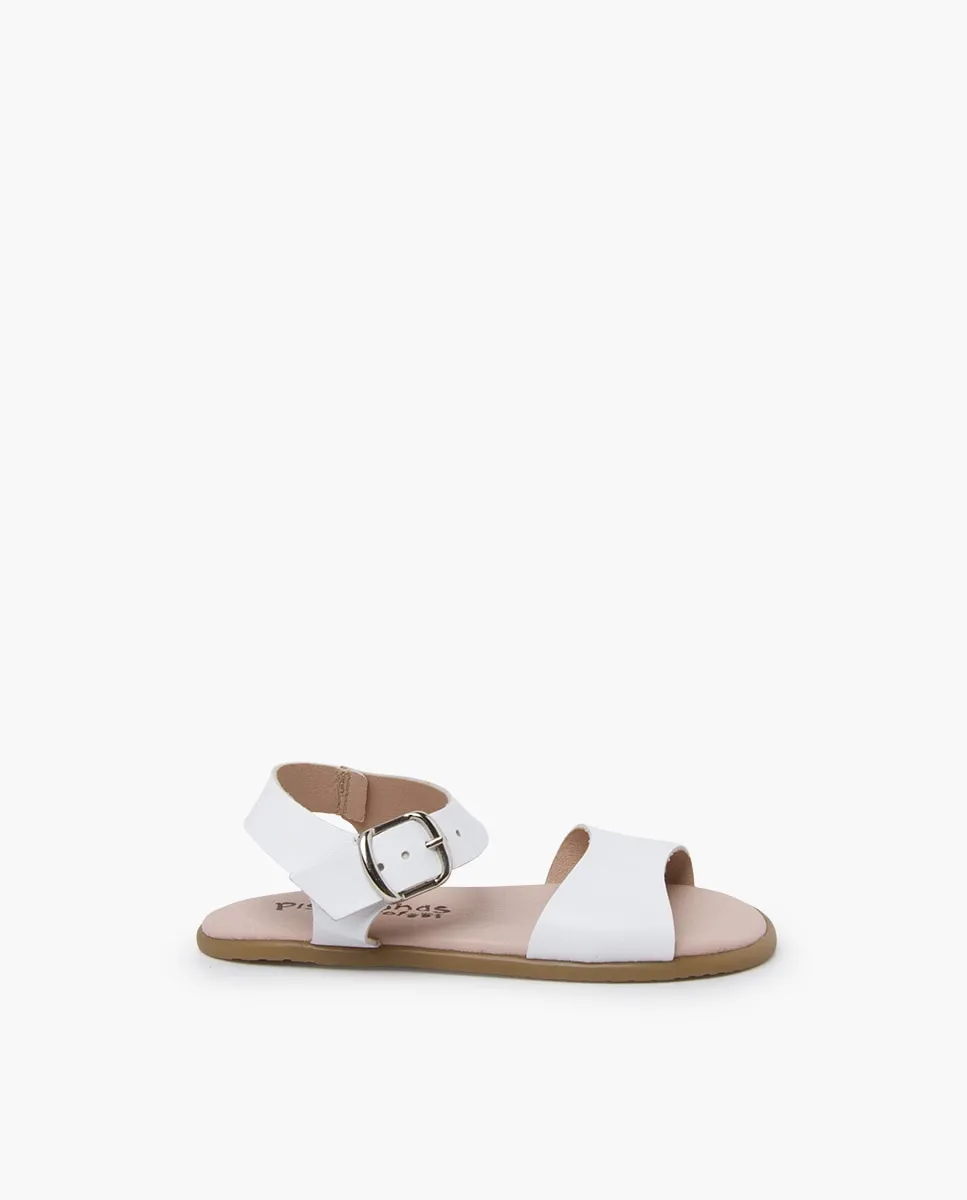 

Детские сандалии босоножки гладкие с пряжкой Pisamonas, белый
