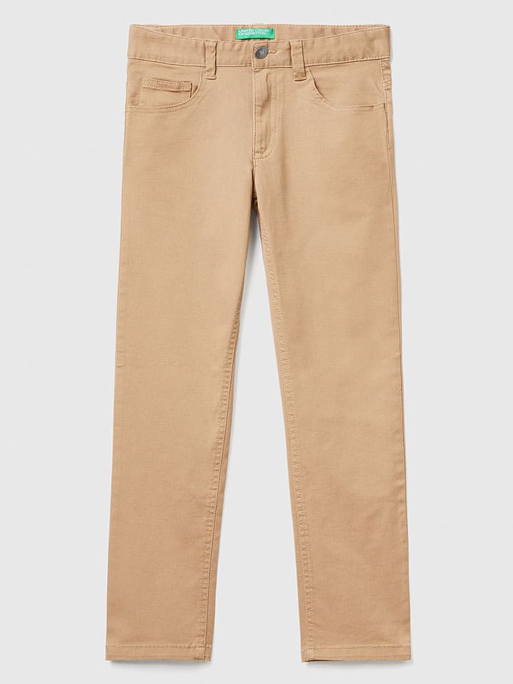 

Тканевые брюки Benetton, светло-коричневый