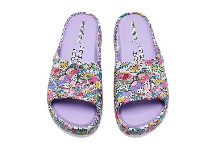 Сандалии Free Platform Slide Hello Kitty Mini Melissa, Glitter Pink — фото 3