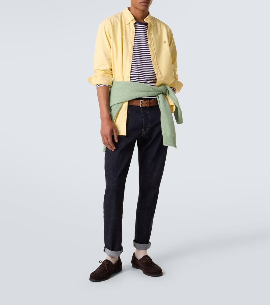 Хлопковая рубашка Polo Ralph Lauren, Yellow Oxford — фото 2