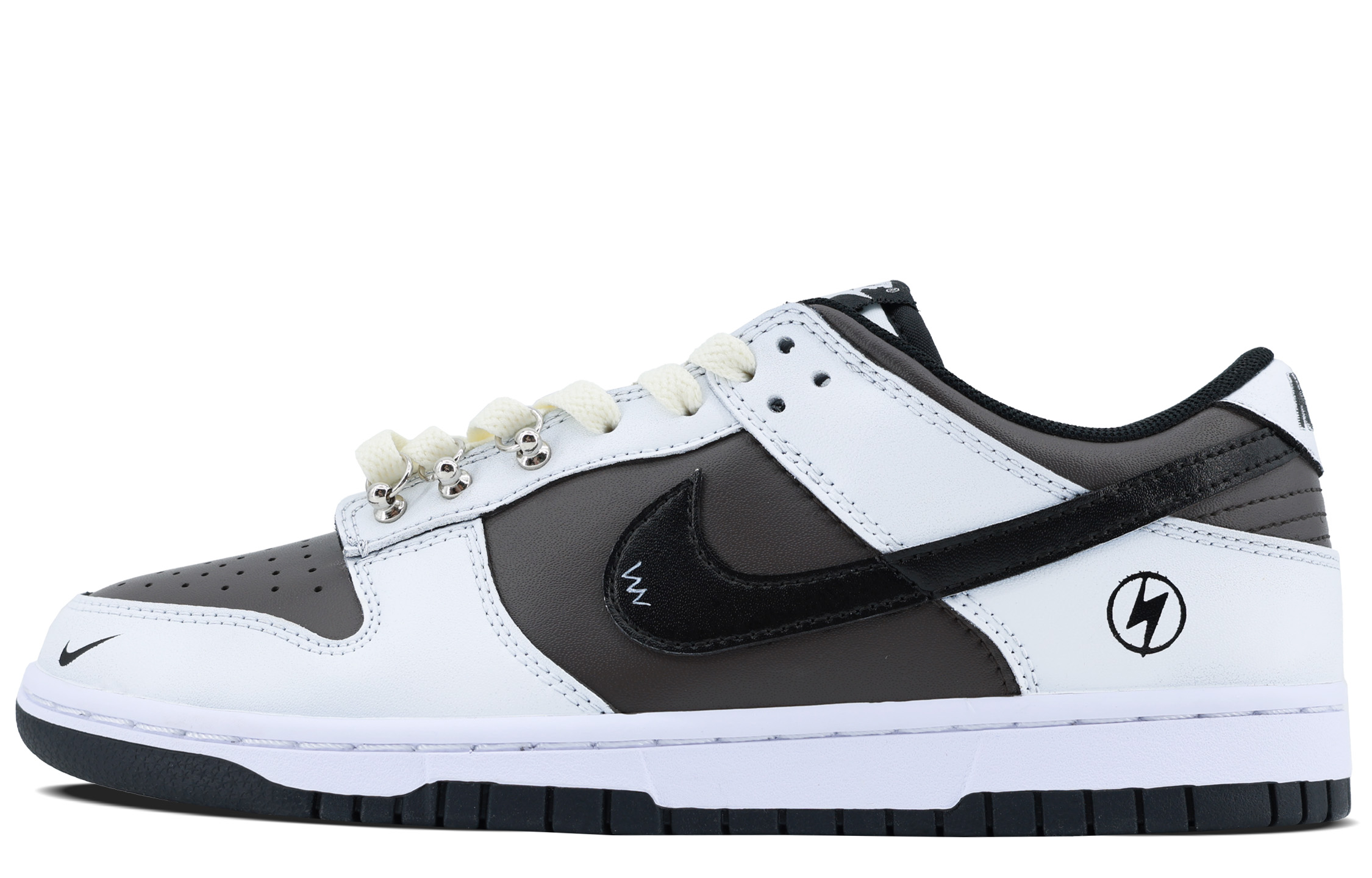 

Кроссовки Nike Dunk Skateboarding Shoes Unisex Low-top Black/Brown, черный/коричневый