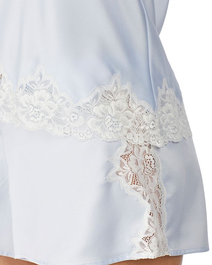 Ralph Lauren Пижамный комплект из сатина с кружевной отделкой Ralph Lauren, синий — фото 3