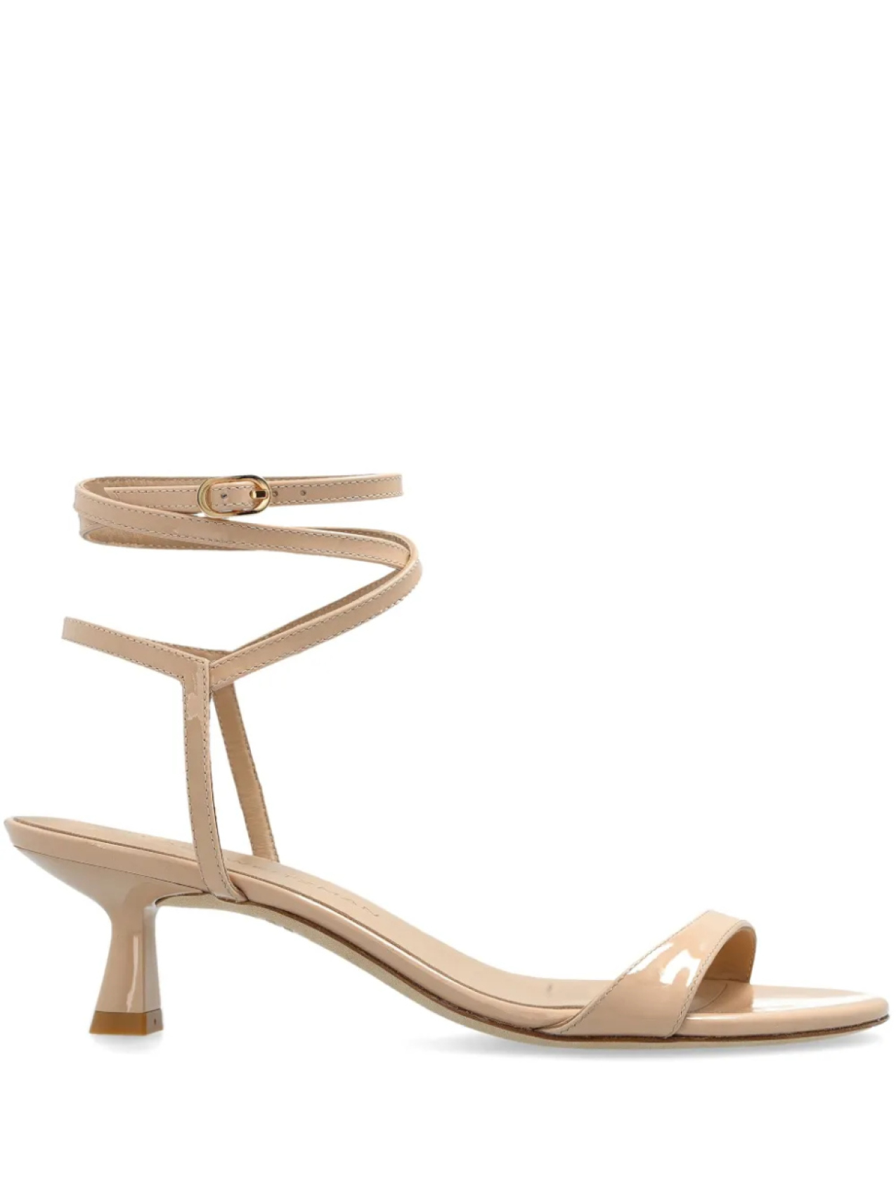 Туфли Stuart Weitzman 50 мм из кожи, нейтральный