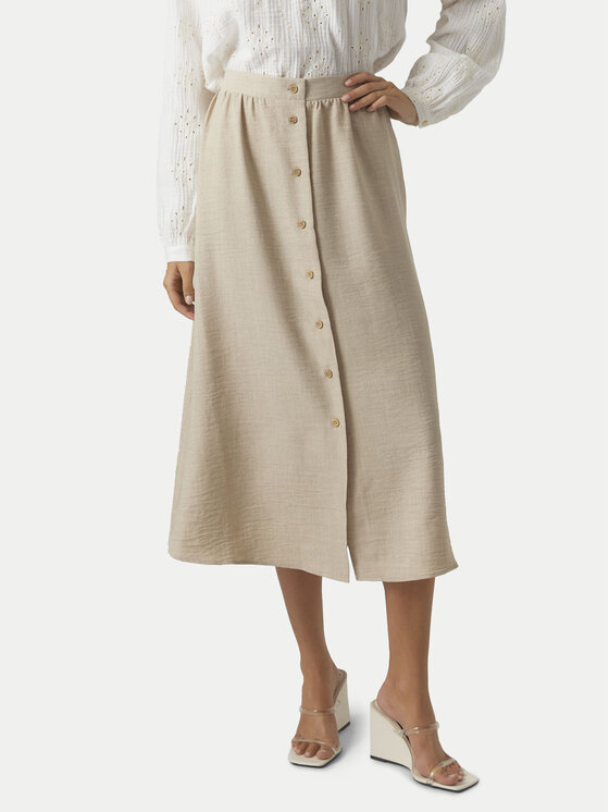 

Юбка миди стандартный крой Melaney 10304134 Vero Moda, бежевый