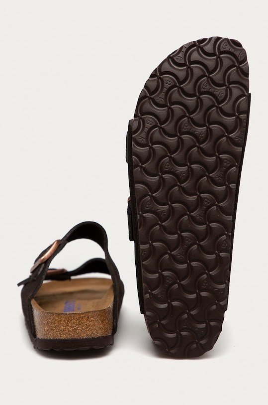 Замшевые шлепанцы Arizona Birkenstock, коричневый — фото 3