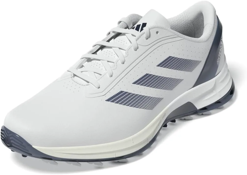 

Мужские гольф-кроссовки Adidas Adizero ZG без шипов, белый/темно-синий/металлик