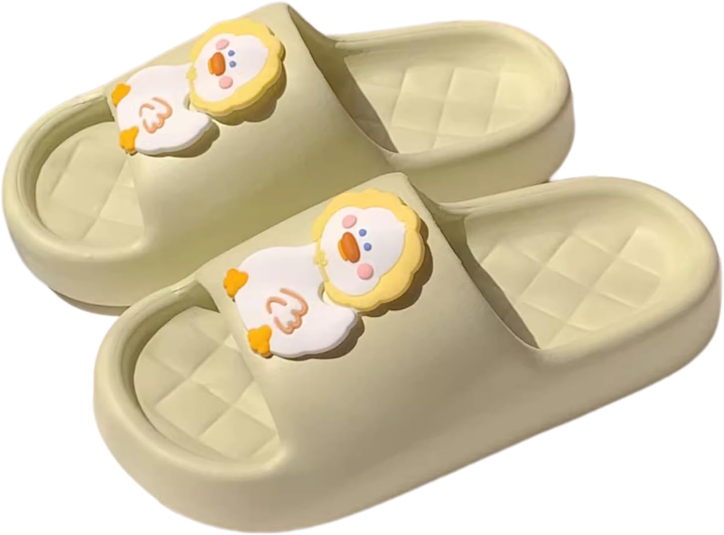 

Унисекс летние шлепанцы с милым утенком для душа, для мужчин и женщин, домашние и тапочки для ванной Ypnmr, зеленый