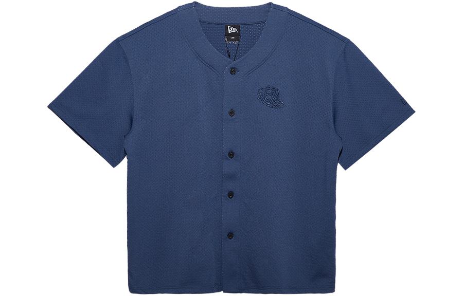 

New Era Мужская футболка с круглым вырезом, синего цвета, умеренно прямого кроя, Синий, New Era Мужская футболка с круглым вырезом, синего цвета, умеренно прямого кроя