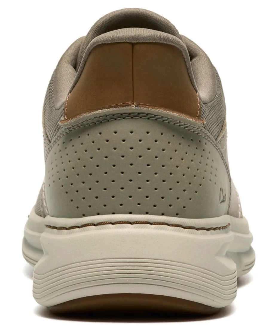 Мужские низкие кроссовки Craftwell на шнуровке Clarks, серый suede — фото 3