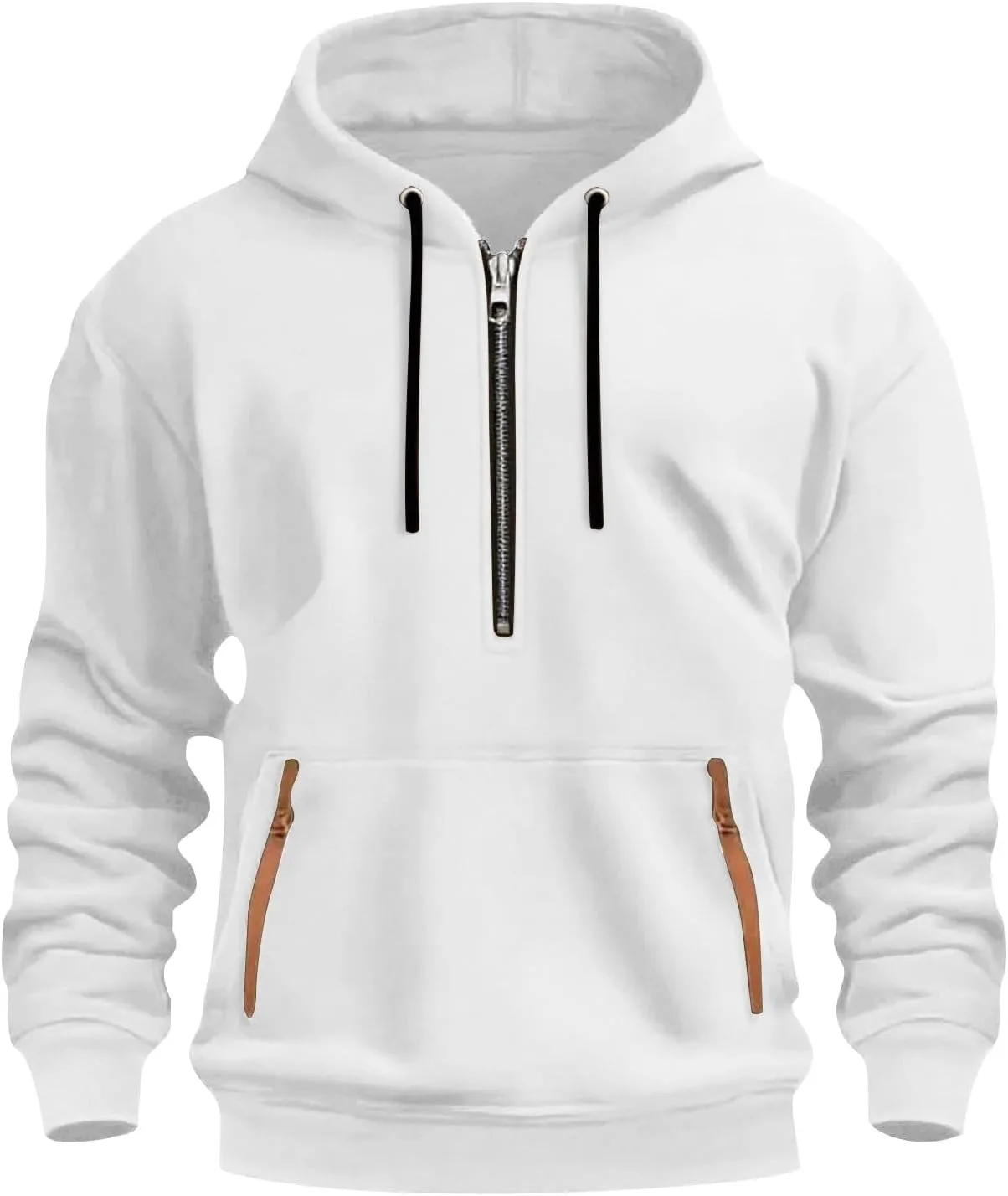 

Мужская толстовка с капюшоном Quarter Zip тактическая, с карманами