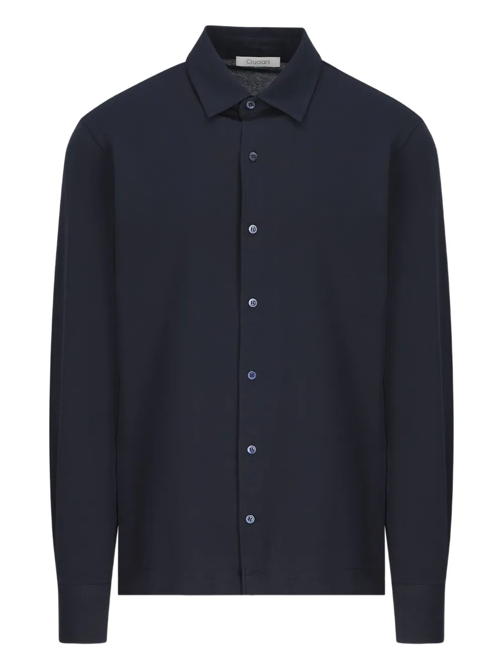 

Рубашка с манжетами на пуговицах Cruciani, синий
