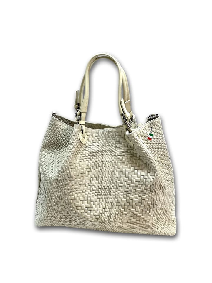 

Сумка через плечо из натуральной кожи, бежевая, размер 31 см. Florence