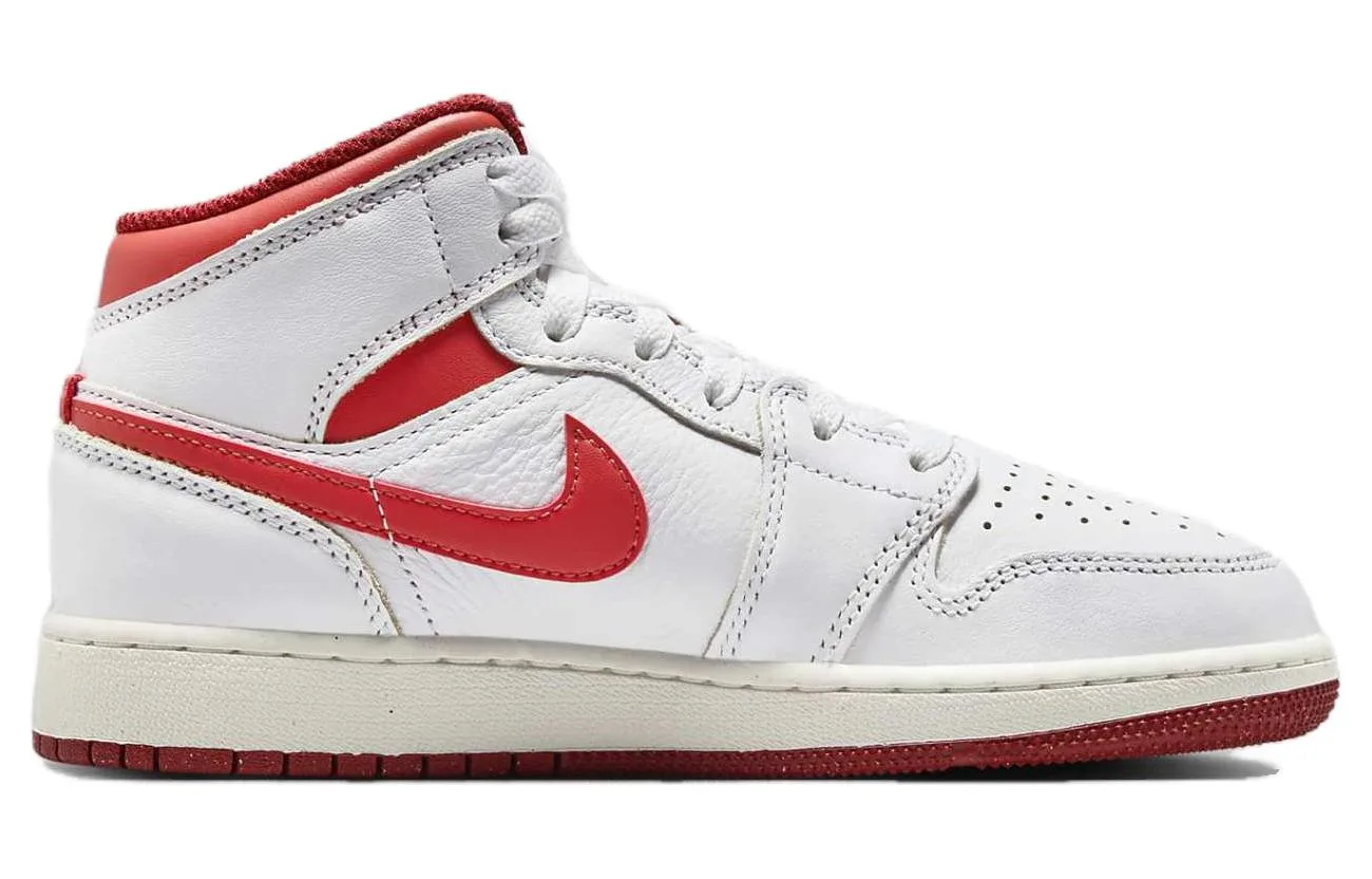 Jordan Mid SE White Dune Red GS — фото 3