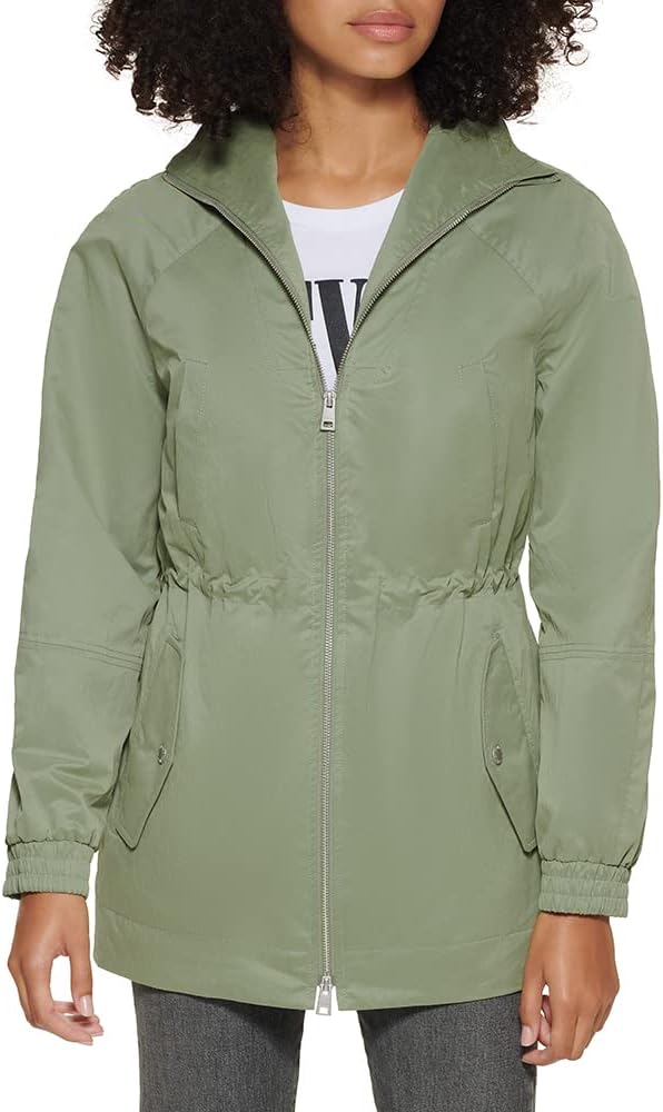 Женская парка Levi's с капюшоном и приталенным поясом, Sea Green — фото 2