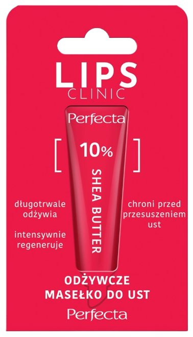 

Perfecta, Lips Clinic, масло для губ с 10% маслом ши, 10 г