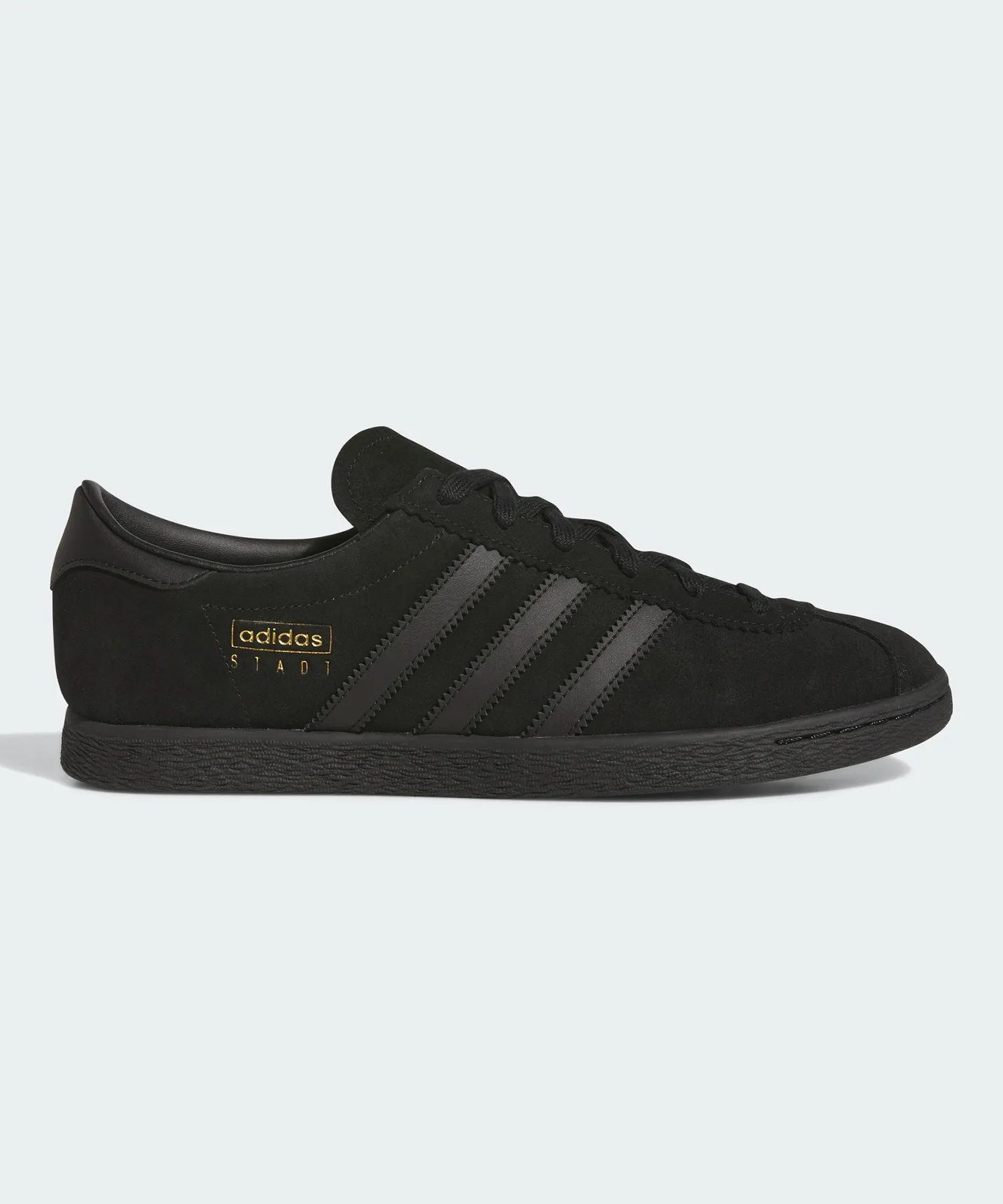 Унисекс кроссовки adidas Stadt из натуральной кожи чёрные