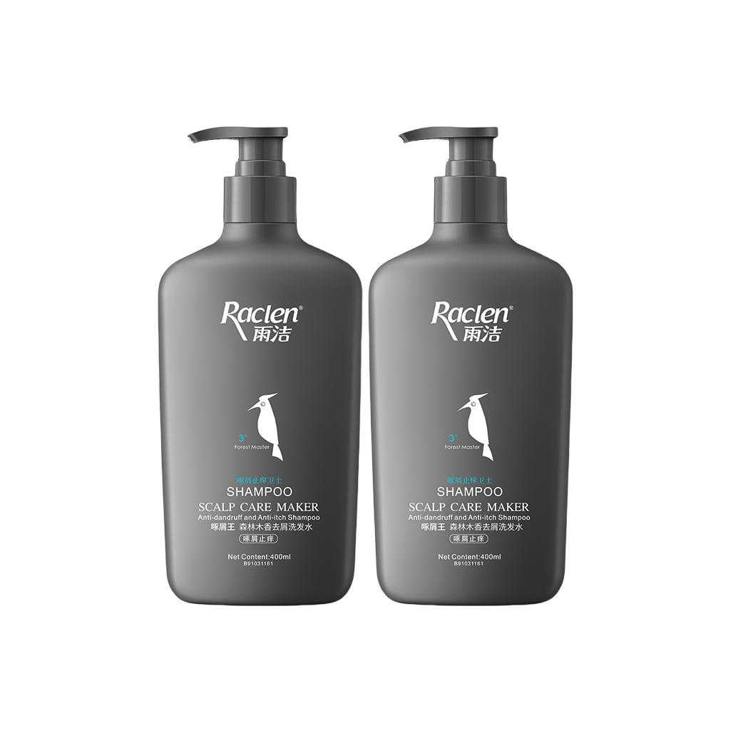 

Шампунь Woodpecker для лечения перхоти и снятия зуда, успокаивающий, очищающий, 400 мл RACLEN