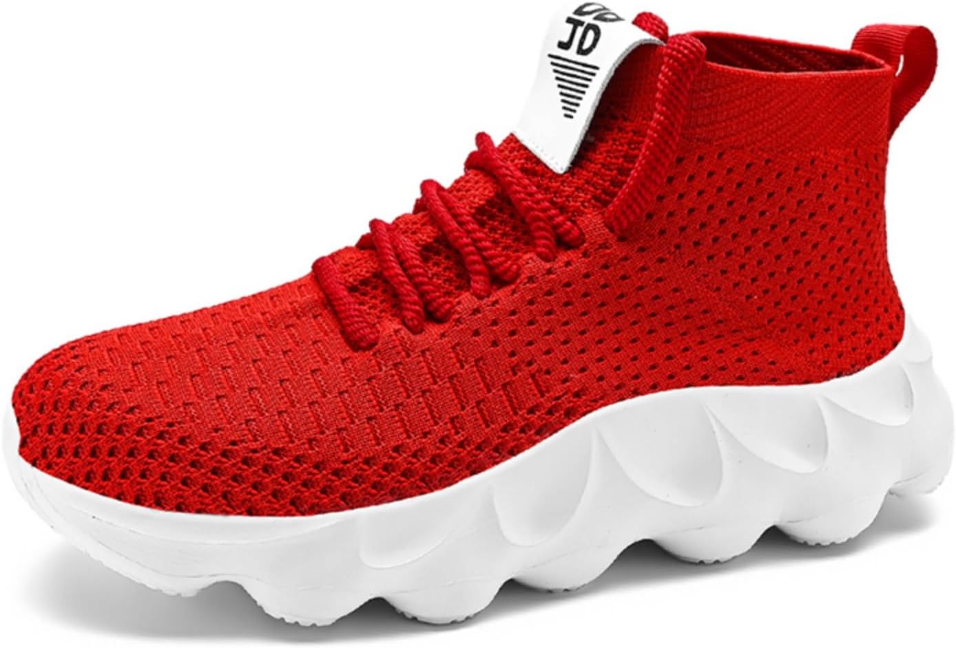 

Мужские красные вязаные кроссовки, стильная подошва как облако, повседневная обувь с дышащей сеткой, комфортные для ежедневной носки Aokisx