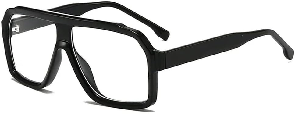 

Мужские солнцезащитные очки большого размера в стиле ретро с градиентным переходом цвета, женские роскошные солнцезащитные очки UV400 для активного отдыха и вождения, квадратной формы HYYZZC, Black Clear