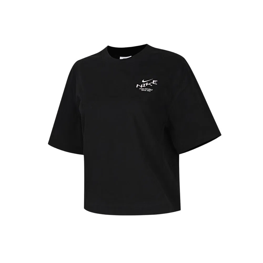 Спортивная женская футболка Oversized Mid-Cropped Nike, Black