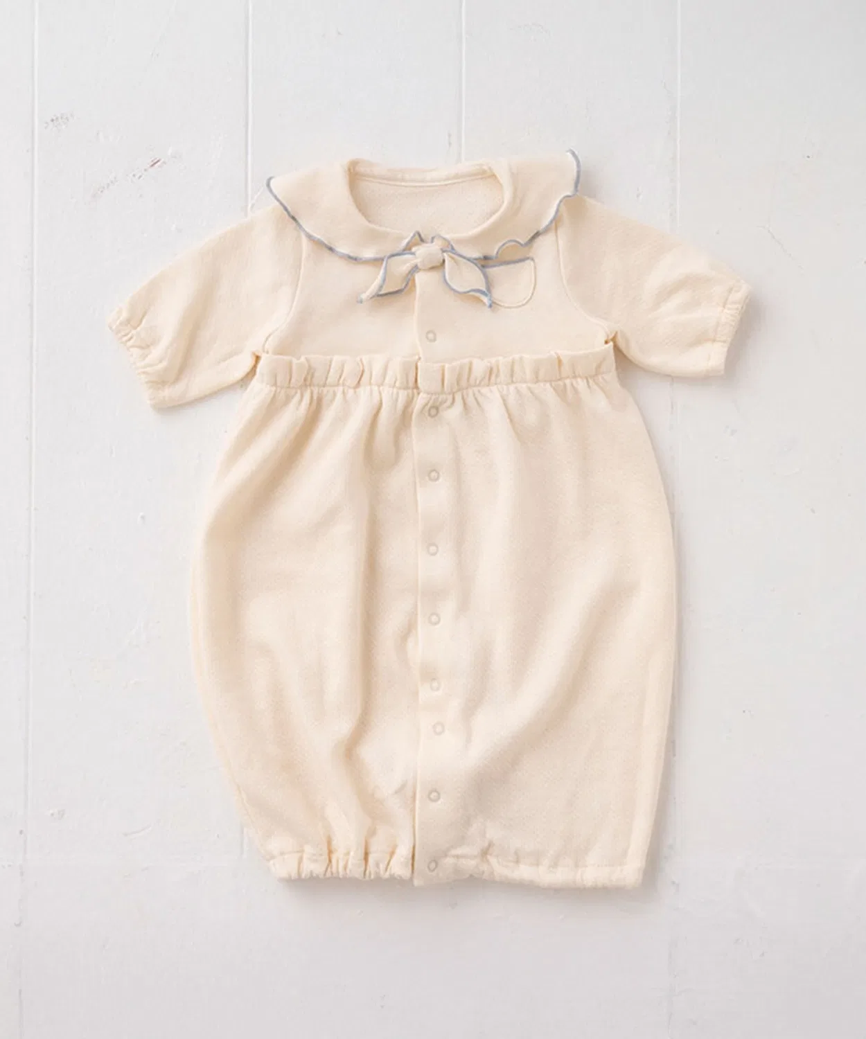 Двустороннее платье из органического хлопка Pompkins Baby OYOBALE, синее — фото 3