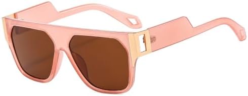 

Солнцезащитные очки с ажурной конструкцией 2027 года, большой квадратный размер, зеркальные линзы, модные градиентные оттенки, защита от УФ-излучения UV400 MTZJH, Pink