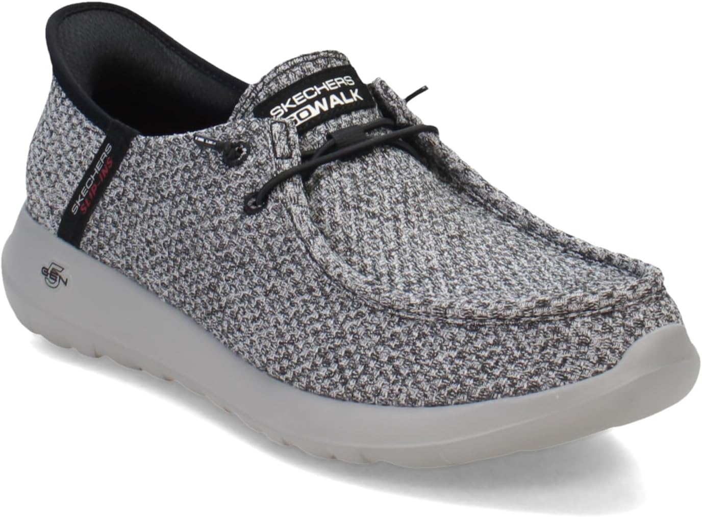 Мужские кроссовки Skechers Go Walk Max Free Hands слипоны, черный/серый — фото 2